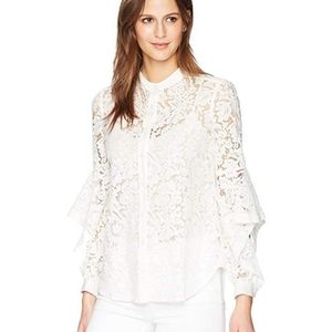 NWT BCBGMAXAZRIA Thelma Lace Top
